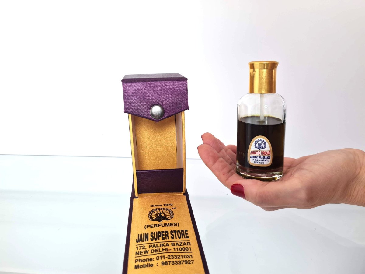Perfume indiano natural artesanal Jain Perfumers aroma Jannat&Firdaus 35ml - Image 3