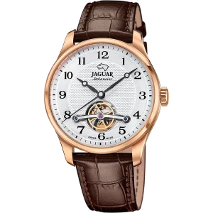 Relógio masculino jaguar automatic balancier de cor prateada. j967/1