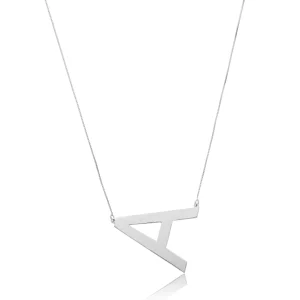 Colar Feminino em Prata - Letra Lisa