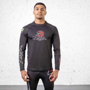 RASH GUARD BLACK MANGA LONGA - NAJA