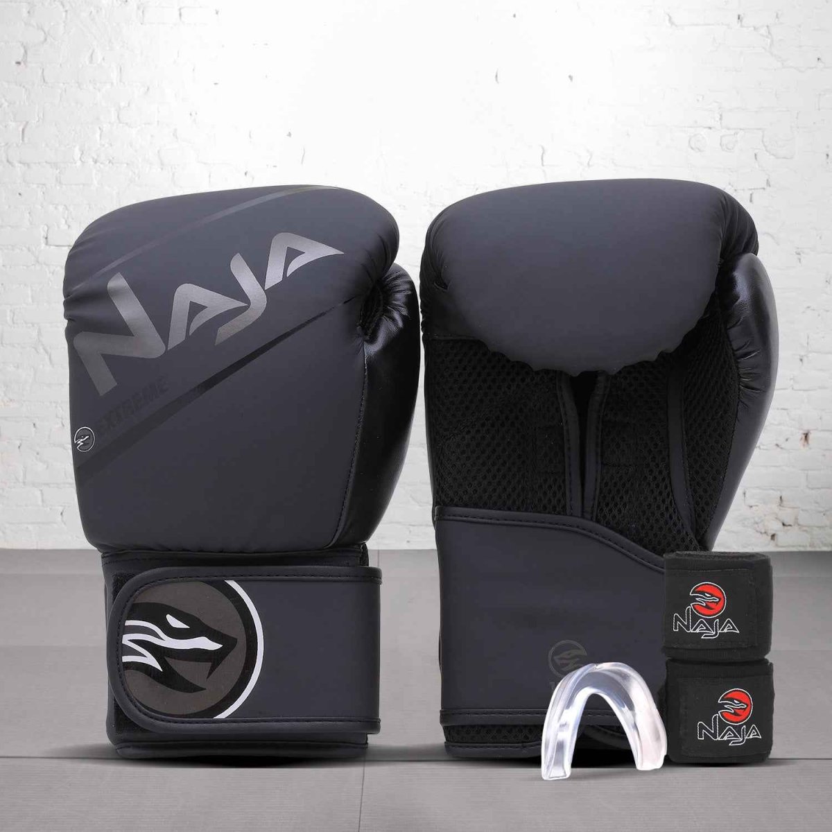 KIT BOXE E MUAY THAI LUVA + BANDAGEM + BUCAL EXTREME - NAJA - Image 4