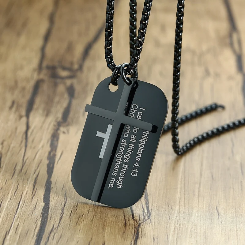 Colar Strong Faith - 100% em Aço Inoxidável Esmaltado - Image 5