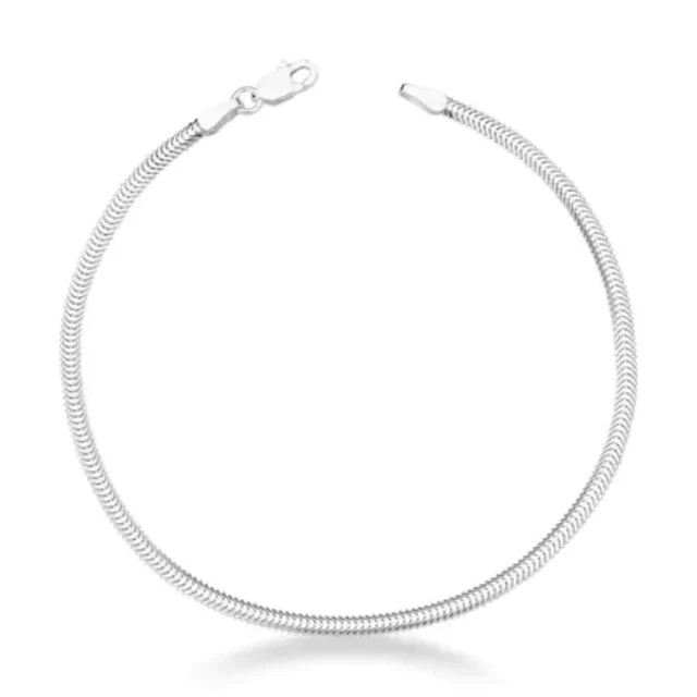 Pulseira Feminina em Prata - Cobra 2,6mm