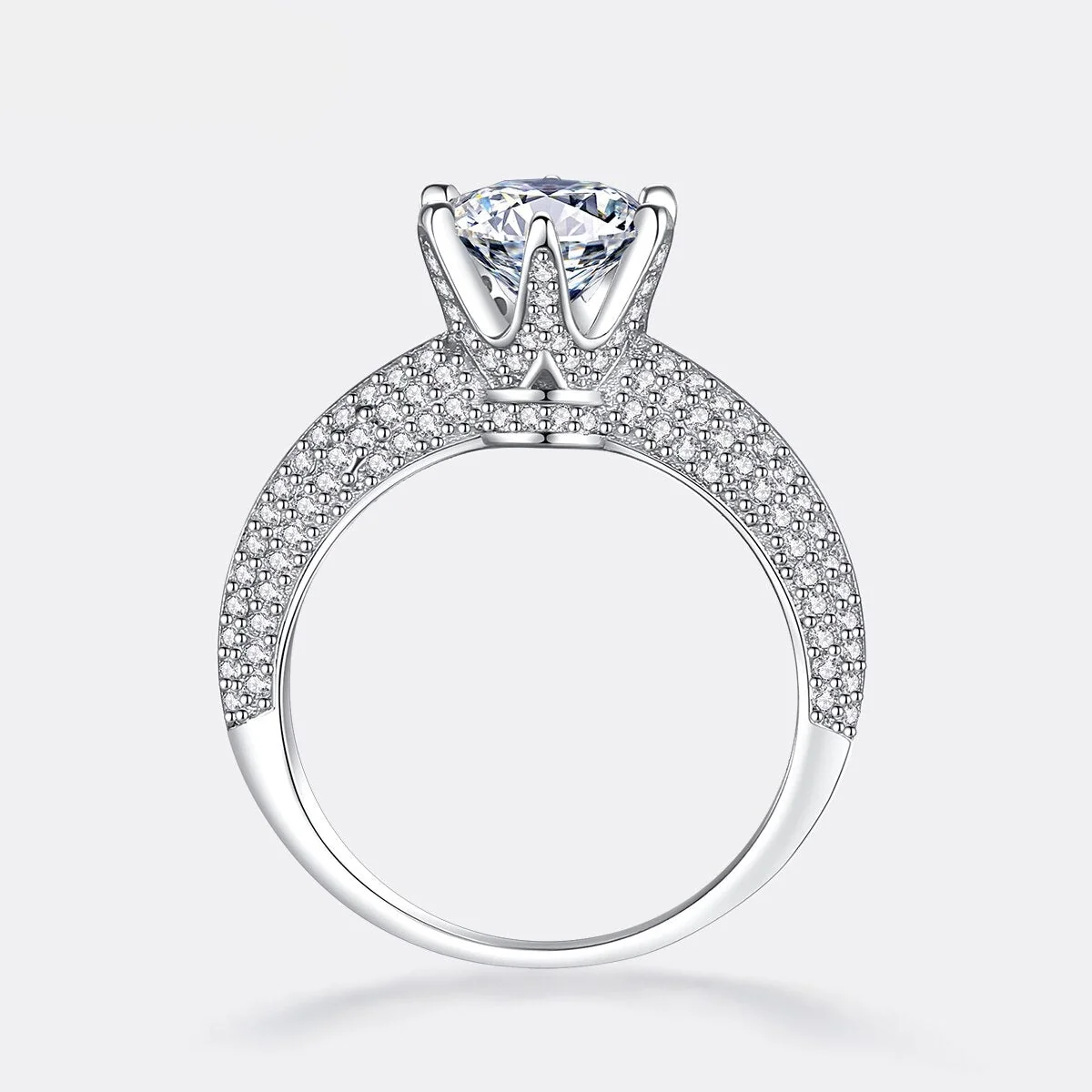 Anel Eternity - 100% Prata com Moissanite - Image 5