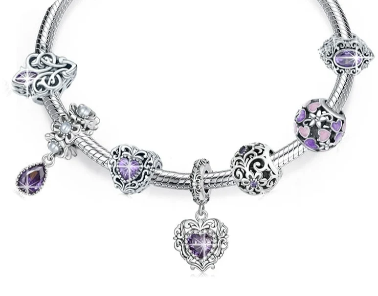 Charm Separador Flor de Pérola - 100% Prata 925 com Zircônia - Image 3