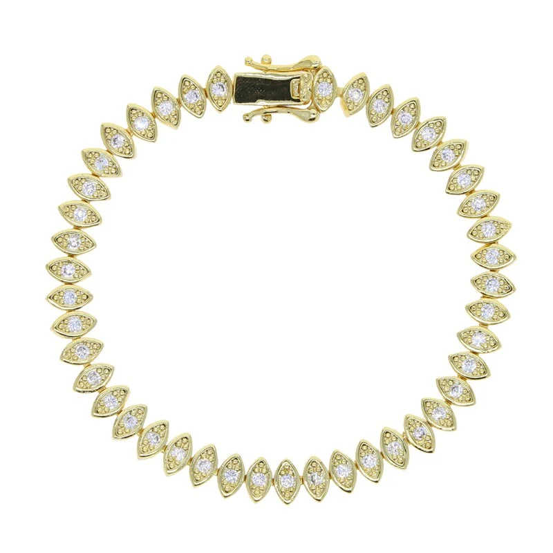 Pulseira Navete Luxo - Cravejada com zircônias - Image 4