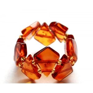 Anel Triangulos Ambar Cognac