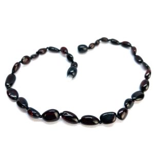 Colar de Âmbar Oval Bebé – Criança Cherry