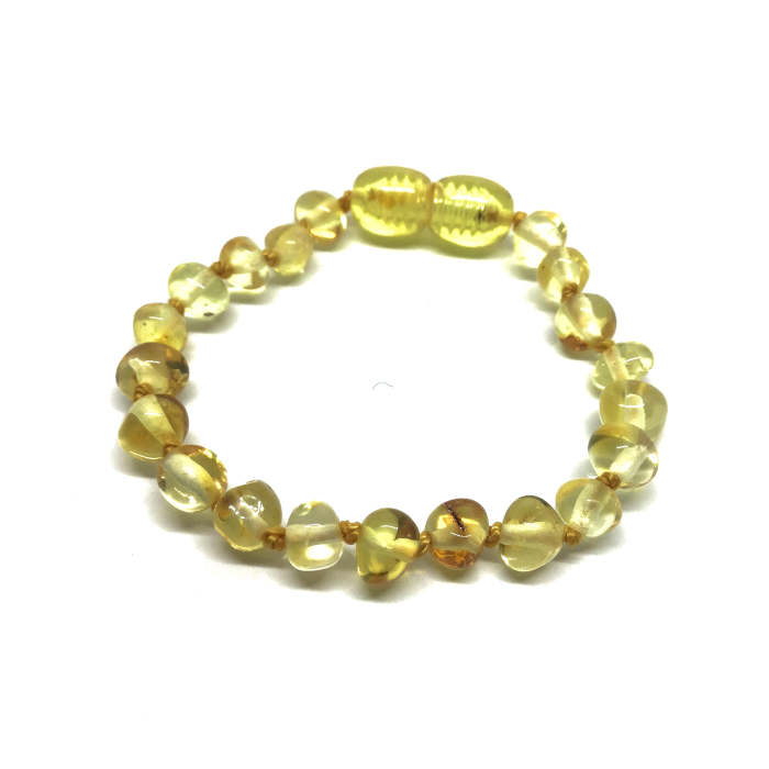 Pulseira – Tornozeleira de Âmbar Barroco Bebé – Criança Limão - Image 2