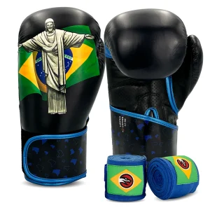 KIT BOXE E MUAY THAI LUVA + BANDAGEM NAJA PAÍSES