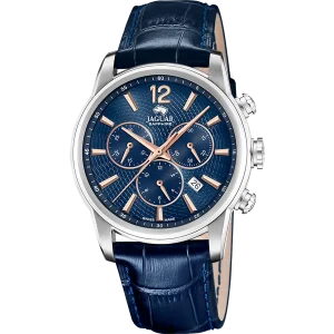 Relógio masculino jaguar acamar chronographe de cor azul. j968/2