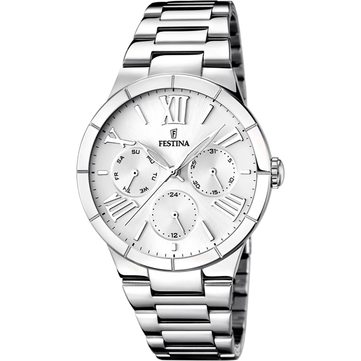 Relógio Festina Boyfriend F16716/1 Branco com Bracelete de Aço, Mulher - Image 5