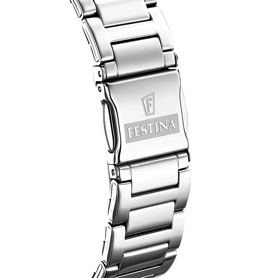 Relógio Festina Boyfriend F16716/1 Branco com Bracelete de Aço, Mulher - Image 3