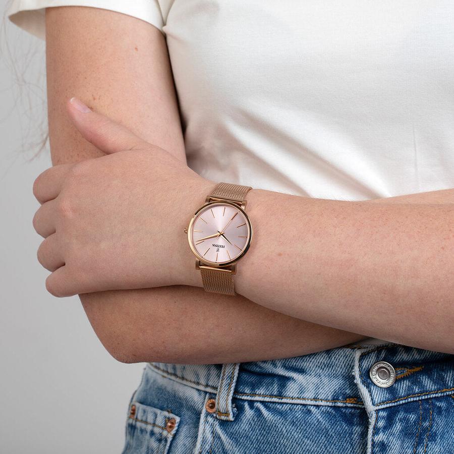 Relógio Festina Boyfriend F20477/1 rosa com bracelete de aço, mulher - Image 4