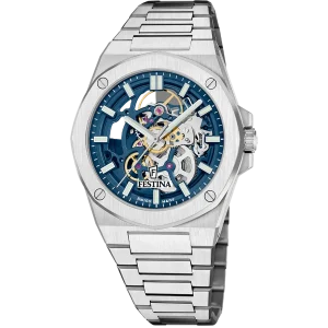 Relógio festina swiss made f22006/2 azul homem