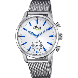 Relógio lotus 18803/1 prata cinza pulsera de 316l de aço inoxidável, homem