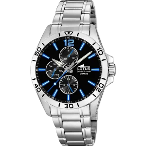 Relógio lotus 18812/4 preto pulsera de de aço inoxidável, homem