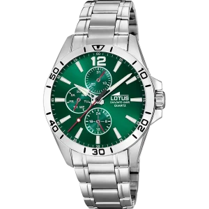 Relógio lotus 18812/7 verde pulsera de aço, homem