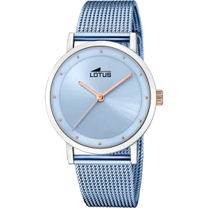 Relógio lotus 18878/1 azul pulsera de 316l de aço inoxidável, mulher