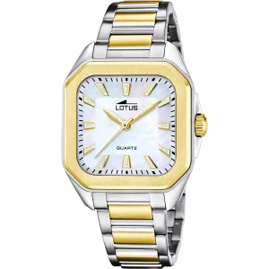 Relógio lotus 18969/2 bege pulsera de 316l de aço inoxidável, mulher