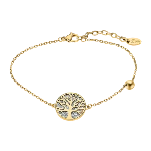 Pulseira árvore da vida lotus style ls2225-2/5 316l de aço inoxidável, mulher