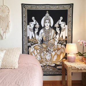 Panô indiano decorativo Coleção Gold Mix da Deusa Lakshmi 100cm
