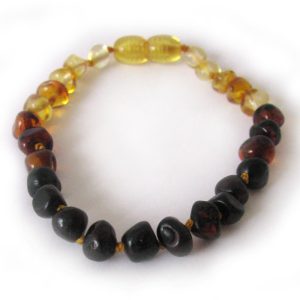Pulseira – Tornozeleira de Âmbar Oval Bebé – Criança Degrade