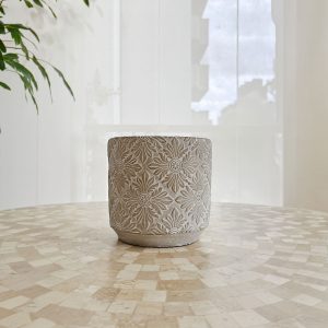 Vaso de Cimento Redondo 19,5 x 19,5